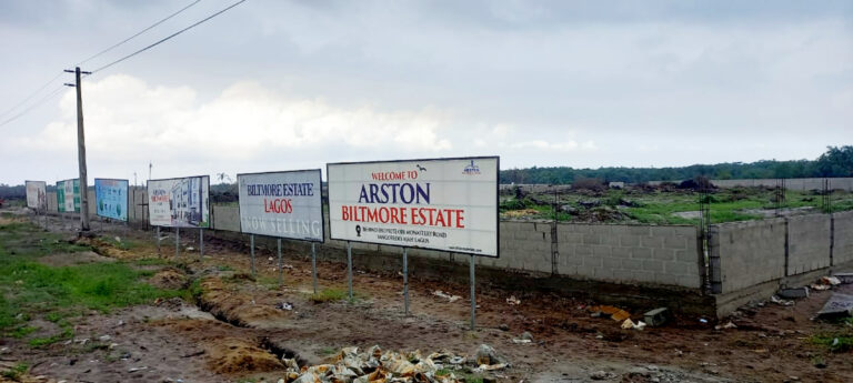Affordable and verified plots of land in Gated Estate at Monastery Road Sangotedo.