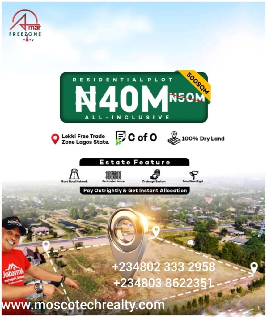 “Unlocking Investment Potential in Free Zone City: A Strategic Opportunity Driven by Dangote Refinery, Lekki Deep Sea Port, and Lekki International Airport”