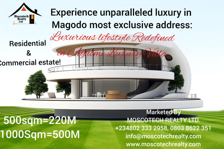 LUXURY LIVING REDEFINED IN MOGODO’S MOST EXCLUSSIVE ADDRESS!