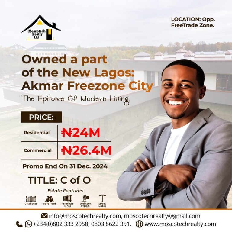 Experience The Future of Modern Living In The New Lagos.