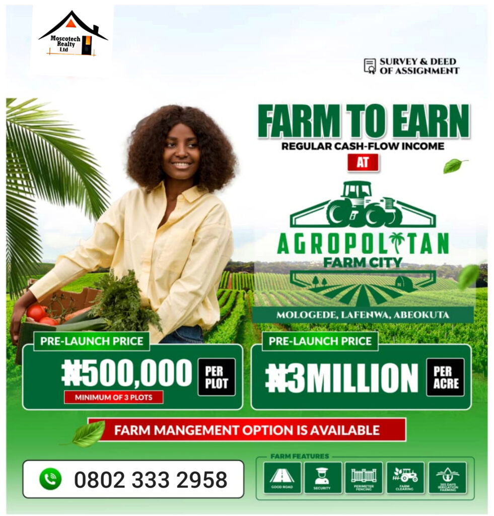 INVEST IN THE FUTURE OF AGRICULTURE