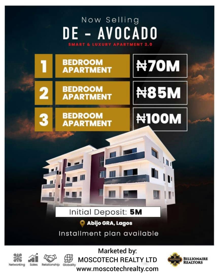 Newly Built Affordable Luxury Apartments for Sale in Abijo, Lekki Lagos