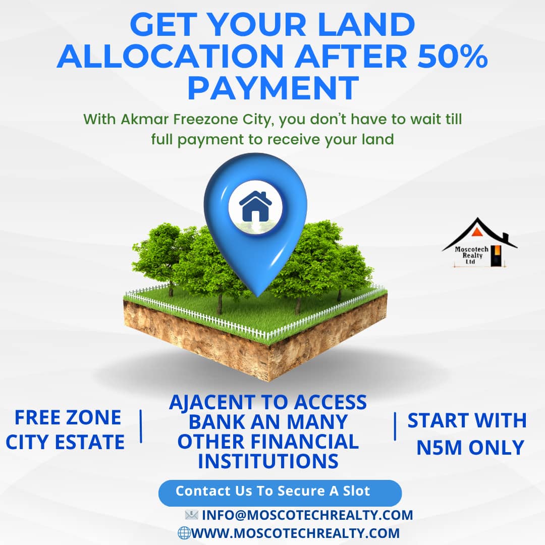 “Your Gateway to Prosperity” – Where Opportunities meet luxury:Akmar Free Zone City,Ibeju Lekki.
