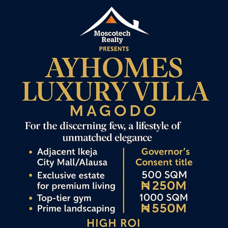 Magodo’s most exclusive address-A mixed Used Estate:The crown Jewel.