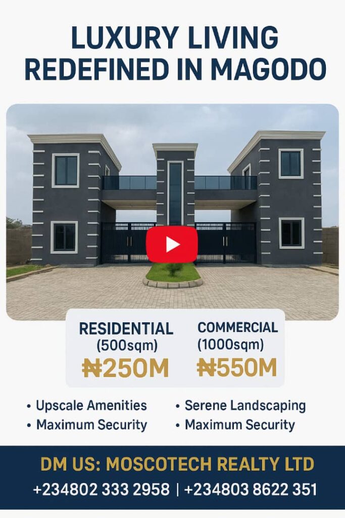 LUXURY LIVING REDEFINED IN Magodo’s Crown Jewel: Residential & Commercial plots For Sale.