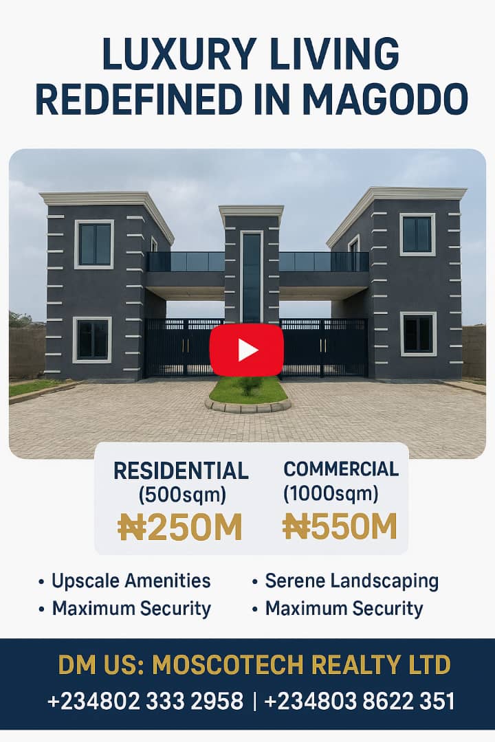 Magodo’s most exclusive address-A mixed Used Estate:The crown Jewel.