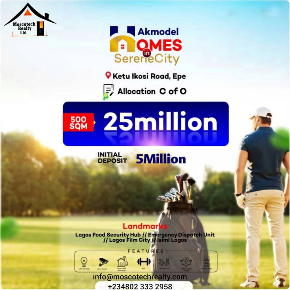 🌴 A SERENE CITY – UNLOCK THE GATEWAY TO LUXURY LIVING IN LAGOS 🇳🇬🔥